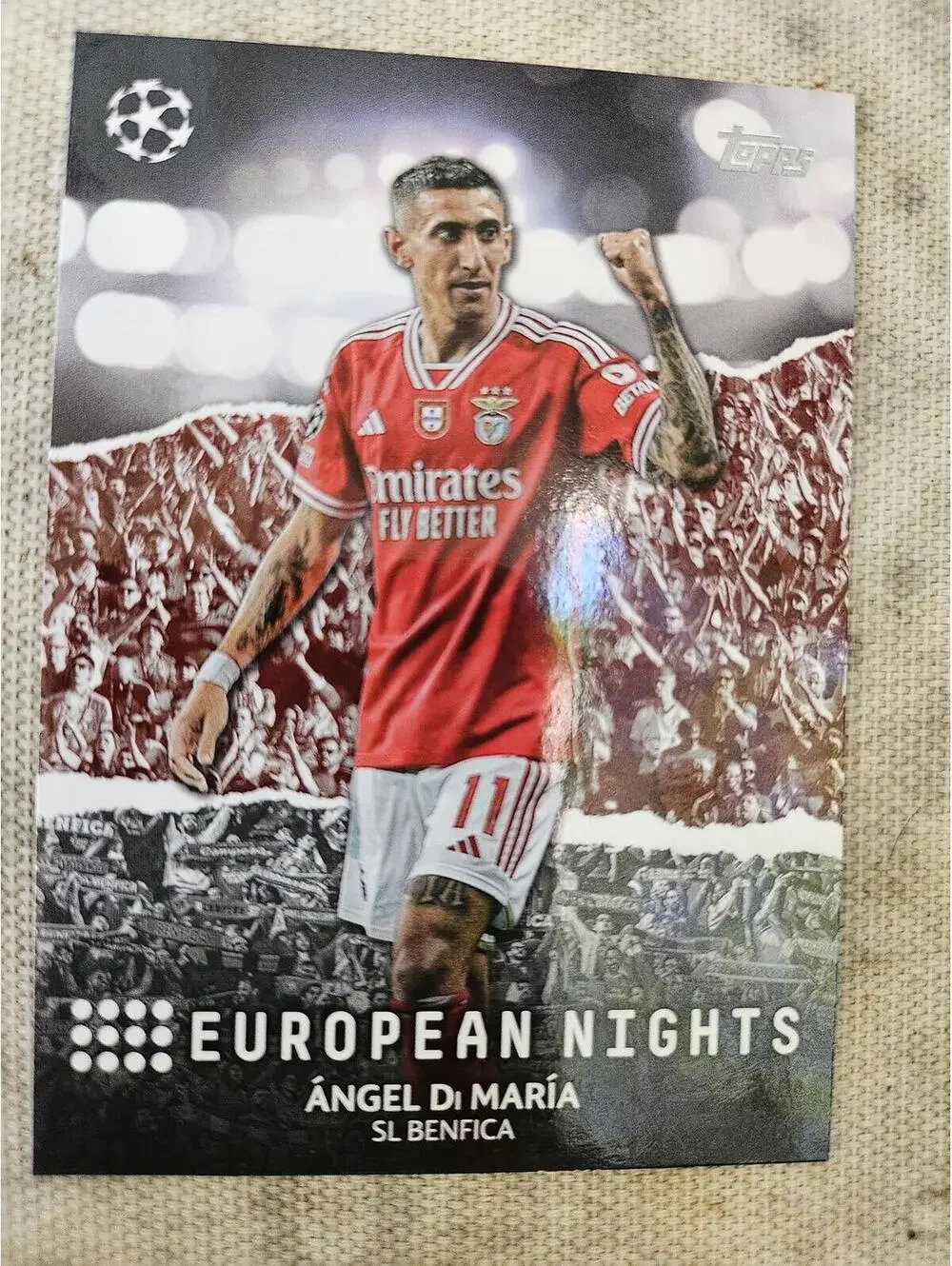 ANGEL DI MARIA EN-6 2023-24 Topps UEFA Club Competitions EUROPEAN NIGHTS BENFICA